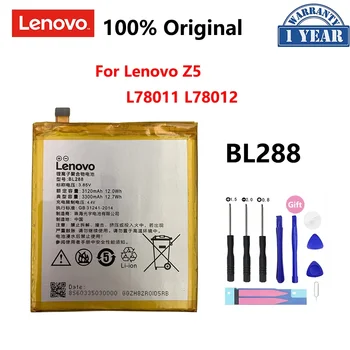 100% Originalus 3300mAh BL288 Baterija Lenovo Z5 L78011 L78012 Pakeitimo Telefono Baterijų Bateria