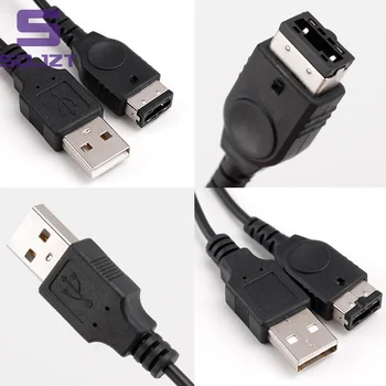 1PC Black USB Įkrovimo iš Anksto Linijos Laidą Įkroviklio Laidas/SP/GBA/GameBoy/Nintendo/DS