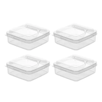 4 Vnt Sūrio Laikymo Dėžutė Sviestas Turėtojai Buityje Atvejų Namo Plastikinės Dėžės Šaldytuvas Šviežių saugojimo Dėžės Maisto produktų Talpyklų Pica
