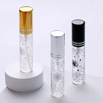 50Pcs10ML Nešiojamų Modelis Stiklinis Kvepalų Buteliukas Su Purkštuvu Tuščias Purškimo Kosmetinis Skystis Mini Daugkartiniai Buteliai Kelionės Parfum