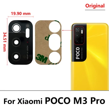 5vnt Originalus Atgal Kameros Stiklo Lęšis Xiaomi Mi-10 Pastaba 10T Lite Pro /Poco F2 Pro F1 X2 X3 M3 Redmi 9A Pastaba 11 9 9S 9 k30 Pro