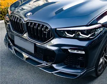ABS Blizgus Juodas Bamperio Lip & Galinis Difuzorius Dangtelis BMW X5 G05 X6 G06 X7 G07 2020 2021 2022 2023 Spoileris Skaldymo Dangtis