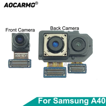 Aocarmo Samsung Galaxy A40 SM-A405FN/DS A405FM/DS Priekiniai Selfie Veido Galinio vaizdo Kamera Galinio vaizdo Kameros Modulis Flex Kabelis 5MP 16MP 25MP