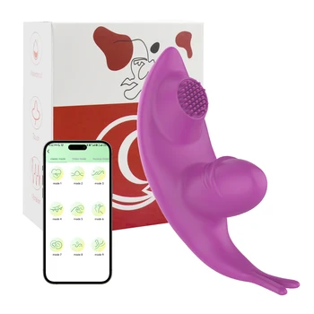 APP Kontrolės Nešiojami Panty G Spot Vibratorius Dildo Silikoninis Vibruojantis Kelnaitės Klitorio, Makšties Stimuliatorius Suaugusiųjų Sekso Žaislai Moterims