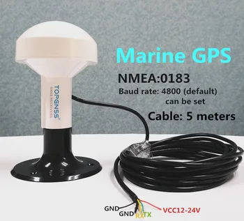 Aukštos kokybės nauji produktai UART TTL jūrų imtuvas GPS GLONASS QZSS antenos modulis imtuvas NMEA0183 Cable5m 4800 buad norma