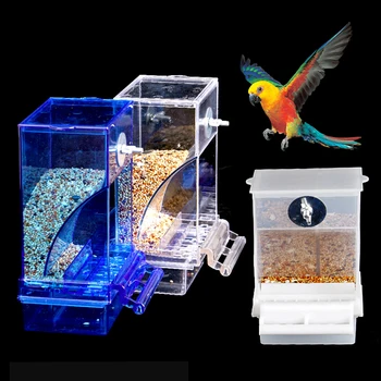 Automatinė Pet Paukštis Papūga Finansuojančiojo Splash Proof Paukščių Lesyklėlę Paukštis Narve Priedai Paukščių Maisto Konteinerių Papūga Kanarų Finch