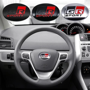 Automobilio Vairas GR Sporto Logotipas Padengti Emblema Ženklelio Lipdukai Lipdukas Toyota Vios Yaris GR86 Prius 