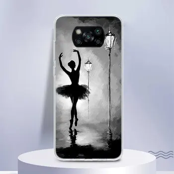Ballerina Baleto Šokių Minkštas Silikoninis Telefono dėklas, Skirtas Xiaomi Mi 11T 10T 9T Pro 12X 11i 12 11 Lite 5G 10 9 8 6X 5X Ultra Coque Co