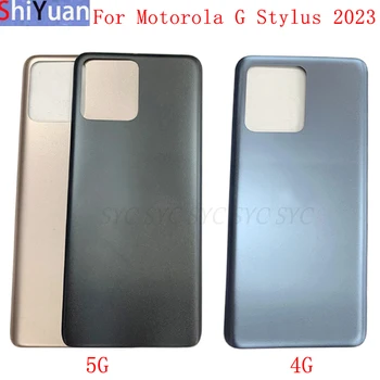 Baterijos Dangtelis Galinių Durų Būsto Atgal Atveju, Motorola Moto G Stylus 5G 2023 Baterijos Dangtelis su Logotipu, atsarginės Dalys