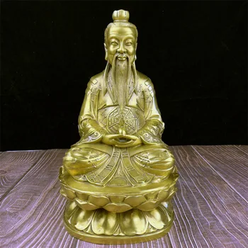 Bronzos Sanqing Daoizmas protėvis Lingbao Tianzun Laojun Yuanshi Tianzun Buda ornamentu
