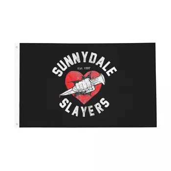Buffy Vampyrai Slayer Vėliavos Išnyks Įrodymas, Lauko Reklama Sunnydale Slayers Logotipas Poliesteris Namų Kambario Bendrabučio Sienų Dekoras 3x5 FT