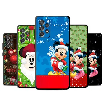 Case For Samsung Galaxy A52 A53 A12 A13 A32 A51 A54 A13 A14 A33 A21s A23 A31 A34 A22 A72 Soft Telefonas Padengti Sniegu, Kalėdų Peliukas