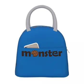 Cookie Monster Logotipą, Izoliuoti Pietūs Maišą Vyrams, Moterims, Maisto Konteineris Nešiojamas Radiatorius Šilumos Bento Box Kelionės