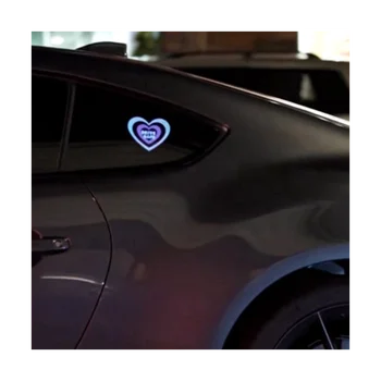 Drift Mode Vairuoti Saugiai Švyti Skydelio Šviesos Lange Lenktynių Automobilių Lipdukas prekinis, galinis Stiklo Dekoratyvinis LED Šviesos Priedai