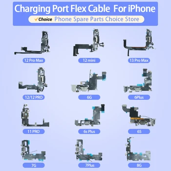 Geriausias pasirinkimas USB Įkrovimo lizdas Doko Jungtis Įkrovikliui Valdybos Flex Cable For iPhone 