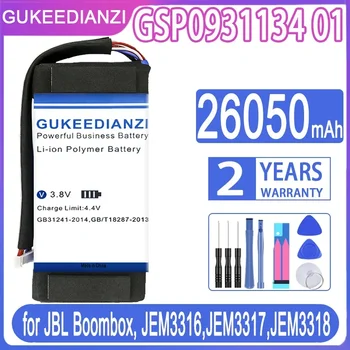 GSP0931134 01 26050mAh GUKEEDIANZI Bateriją už JBL Boombox, JEM3316,JEM3317,JEM3318 Batteria + Nemokamas Įrankiai