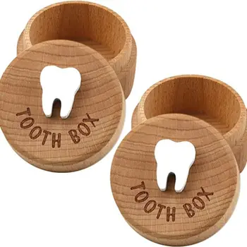 Medinių Dantų Fėja Lauke Mielas 3D Raižyti Sumažėjo Dantų Atmintį Laikymo Dėžutė Dovana Vaikams Dantų Dėžės Prarastus Dantis