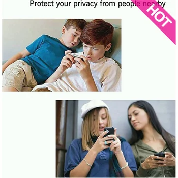 NAUJAS 4K Juoda Privacy Screen Protector, iPhone 12 11 13 14 Pro XS MAX XR Anti-spy Grūdintas Stiklas iPhone 7 8 Plius SE2020