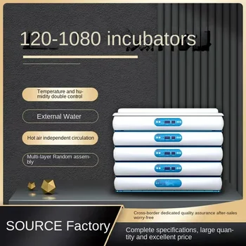 Naujų Pramoninių Kiaušinių Inkubatorius 120-1080 Kiaušiniai Perinimui Mašina protingo Namo 