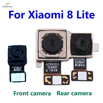Originalus Priekinis ir Galinis galinė vaizdo Kamera Už Xiaomi Mi 8 Lite 8lite Pagrindinis Susiduria Kamera Modulis Flex Kabelis Pakeitimo Atsarginės Dalys