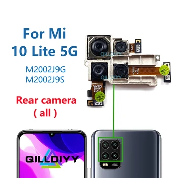 Originalą Xiaomi Mi 10 Lite 5G 10lite Atgal Pagrindinė Priekiniai Reversas Didelį Fotoaparatą, Priekinės Selfie Susiduria su Galinio vaizdo Kamera Modulis Flex Kabelis