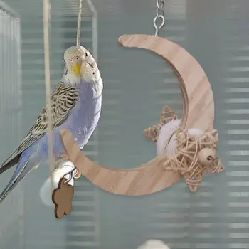 Paukščių Smulkinimo Maitinimosi Žaislai Papūga Žaislas Paukščiui Narvo Priedai Paukščių Medinės Laktos už Lovebird