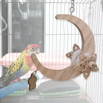 Paukščių Smulkinimo Maitinimosi Žaislai Papūga Žaislas Paukščiui Narvo Priedai Paukščių Medinės Laktos už Lovebird