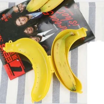 Plastikiniai Bananų Talpinimo Vaisių Saugojimo Dėžutė Bananų Konteinerių Atveju Raštas Lauko Kelionių Mielas Vaisių Bako Langelis