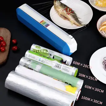 Plastiko Wrap Cutter Tvarkingas Pjovimo Plastiko Wrap Cutter Virtuvės Įrankių Rinkinys Saugus Pjovimo Plastiko Wrap Alavo Folija Alavo Folijos Pjoviklis