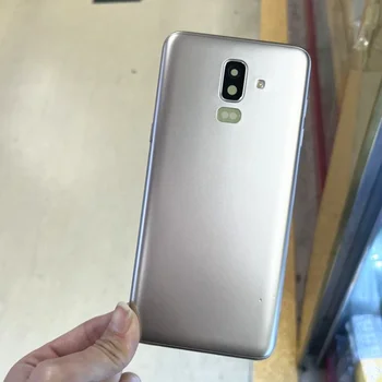 Samsung Galaxy J8 2018 J800 J800F Plastiko Baterijos, Galinio Dangtelio Durų Galiniai Būsto Atveju Objektyvo Stiklo Pakeisti