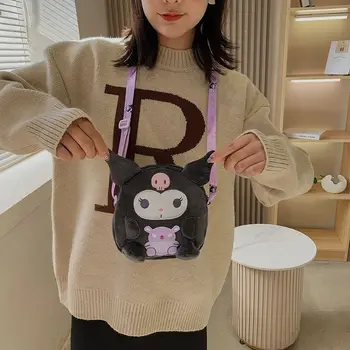 Sanrio serijos cross-kūno maišelį Kuromi Pompom Purin anime dvimatis animacinių filmų krepšys mažų šviežių dekoratyvinis atostogų dovanų