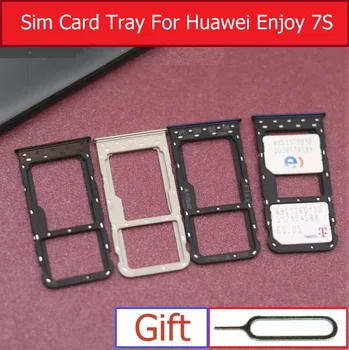SD & SIM Card Reader Huawei Mėgautis 7S PAV-AL00 AL10 TL00 TL10 Sim ir Atminties Lizdas Plokštelės Laikiklį Adapteris Priedų Pakeitimo
