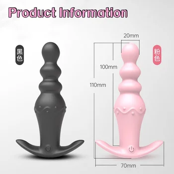Silikono analinis granulės sėdmenų kištukas su built-in kamuolys sekso žaislas, skirtas moterų ir vyrų masturbuotis pora flirtuoja suaugusiųjų sekso rekvizitai