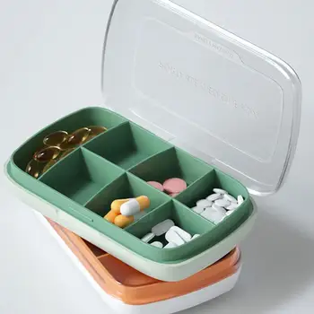 Tablečių Laikymo Dėžutė Nešiojamų Kelionių Vitaminų Tabletė Lauke Splitter Turėtojas Tablet Separatorius StorageLarge Talpos Konteinerio Atveju