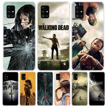The Walking Deads TV Samsung Galaxy A50 A51 A71 A70 Telefono dėklas A40 A41 A30 A31 A20E A21S A10 A11 A01 5G A6 A8 + A7 A9 Plius