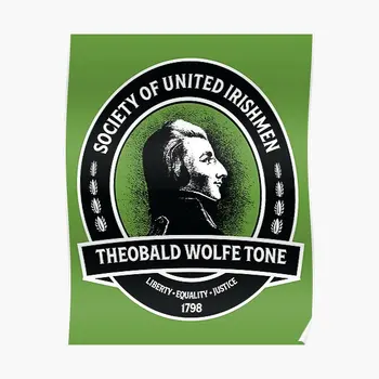 Theobald Wolfe Tone Visuomenės Uni Plakato Spauda Sienų Apdaila Sienų Dekoras, Kambario Senovinių Paveikslų Tapyba Be Rėmelio
