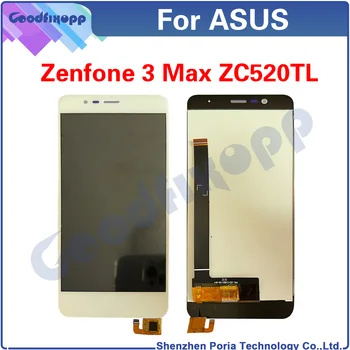 Už Asus Zenfone 3 Max ZC520TL X008D X008DA X008DC X00KD LCD Ekranas Jutiklinis Ekranas skaitmeninis keitiklis Asamblėjos Remonto Dalių Pakeitimas