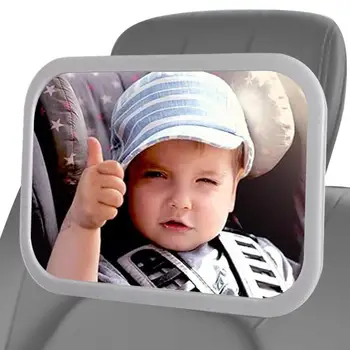 Vaikas Automobilio Sėdynė Veidrodis galinės Sėdynės Vaikas Veidrodis Lengva Įdiegti Sudužti Atsparus 360 Sukimosi Plataus Kampo LED Naktį Lengvųjų Automobilių Veidrodėliai