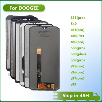 Visame Ekrane Doogee S35 S40 S61 S80 S86 S88 S95 S96 S97 S89 S98 S95 Pro Plus Lite LCD Ekranas Jutiklinis Ekranas skaitmeninis keitiklis Asamblėja