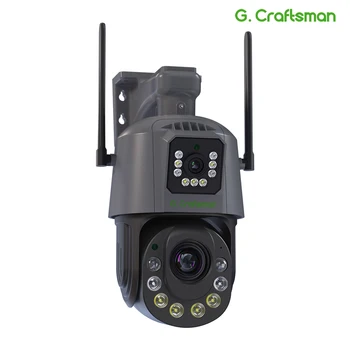 XMEYE WIFI PTZ 4MP Dvigubo Objektyvo 4.7-94mm Optika 20X Zoom Žmogaus Belaidžio 4G Lauko IP Kamera, Apsaugos Stebėjimo