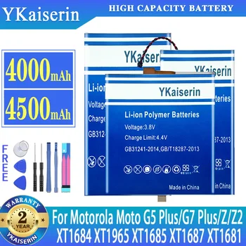 YKaiserin Baterija Motorola Moto Z Jėga 2 XT1789-1 G5 G7 Plius G5Plus XT1684 XT1685 XT1687 XT1681 Z3 G7Plus XT1965